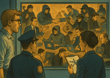 Cybersecurity specialist and law enforcement looking at the cybercriminal world through the lens of Porter's five forces.