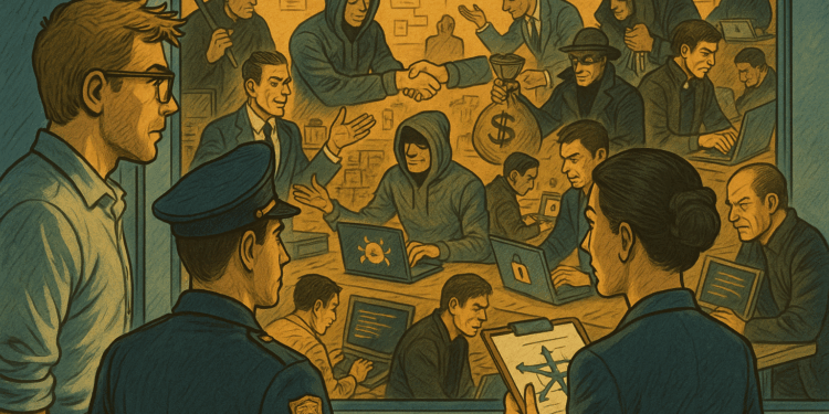 Cybersecurity specialist and law enforcement looking at the cybercriminal world through the lens of Porter's five forces.