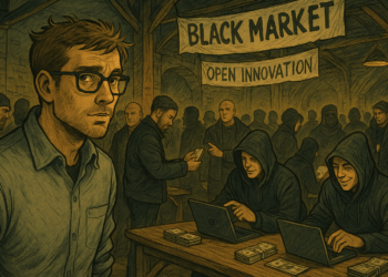 A Cyber Threat Intel perspective on the internals of cybercriminal groups through the lens of Open Innovation Theory.